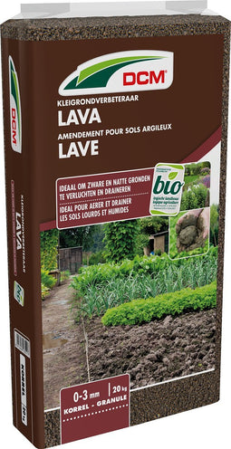 DCM KLEIGRVERBETERAAR LAVA 20KG