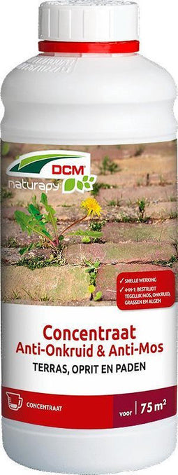 Dcm Naturapy Anti-Onkruid Anti-Mos Terras Concentraat - Algen- Mosbestrijding - 1 l