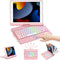 Beschermhoes met touchpad-toetsenbord voor iPad 9a/8a/7a (2021/2020/2019), multi-touch-toetsen en ac