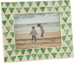 J-Line fotolijst Nuye - schelpen - groen/wit