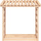 vidaXL - Haardhoutrek - 108x64,5x78 - cm - massief - grenenhout - grijs