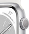 Apple Watch Series 8 - Smartwatch - GPS - 45mm Aluminium Zilver (Wit)