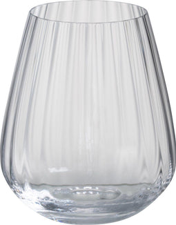 J-Line glas Water Strepen - glas - transparent - 6 stuks