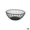 Broodmand My Bar Zwart Metaal Rond 20 x 8 cm (12 Stuks)