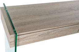 Bijzettafel DKD Home Decor Kristal Natuurlijk Hout Transparant 120 x 40 x 76 cm Hout MDF