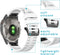 imoshion QuickFit® Siliconen sportbandje - Geschikt voor de Garmin Watch | 22 mm aansluiting - Wit