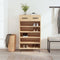vidaXL - Schoenenkast - 60x35x105 - cm - bewerkt - hout - sonoma - eikenkleurig