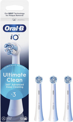 Oral-B IO ULTIMATE CLEAN - Borstel vervanger - Ovaal - Wit (3 stuks)