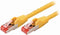 CAT6 Netwerkkabel - RJ45 Male - RJ45 Male - S/FTP - 15.0 m - Rond - LSZH - Geel - Polybag