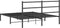 vidaXL - Bedframe - met - hoofdbord - metaal - zwart - 150x200 - cm