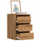 vidaXL - Ladekast - 40x41x58 - cm - bewerkt - hout - artisanaal - eikenkleurig