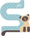 Sevi Dierenletter S 8 Cm Blauw