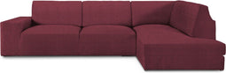 Hoes voor chaise longue met lange armleuning rechts Eysa ROC Tegel Donkerrood 110 x 120 x 500 cm