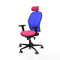 Jorquera Piqueras y Crespo 2D036G2 - Bureaustoel met hoofdsteun - Verstelbare hoogte - Roze
