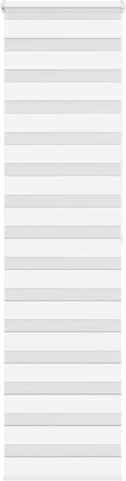 vidaXL - Zebra - rolgordijn - 55x200 - cm - stofbreedte - 50,9 - cm - polyester - wit
