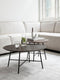 DTP Home Coffee table Delta Earth, set of 2,38xØ50 cm (color: Fudge) / 34xØ70 cm (color: Pepper), mortex