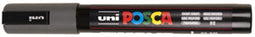 Verfstift Posca PC5M medium diepgrijs | 6 stuks
