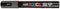 Verfstift Posca PC5M medium diepgrijs | 6 stuks