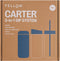Fellow - Carter Move Mug 3 in 1 - Insulated Mug + 3 Lids Stone Blue 473ml (thermos - koffie to go beker)