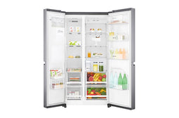 LG GSL761PZXV - Amerikaanse Koelkast - 495L Koelruimte 196L Vriesruimte A+ RVS (b-keus)