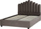 VINCENNES - Bed met opbergruimte - Taupe - 140 x 200 cm - Fluweel
