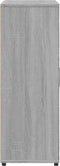 vidaXL - Dressoir - 60x31x84 - cm - bewerkt - hout - grijs - sonoma - eikenkleurig