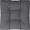 vidaXL - Palletkussen - 80 - x - 80 - x - 12 - cm - stof - grijs