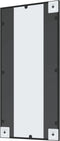 vidaXL - Wandspiegel - rechthoekig - 40x80 - cm - ijzer - zwart