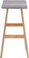 vidaXL - Barstoelen - 2 - st - stof - lichtgrijs