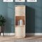 vidaXL - Hoge - kast - 38x35x117 - cm - massief - grenenhout