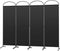 Angel Living Kamerscherm - 4 Panelen - Privacy verhogend - Zwart