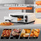 Pizzaoven op aanrecht, elektrische oven, 12 inch, 1500 W, met temperatuurregeling en timer van 0-120