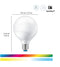 WiZ G95 - Bollamp E27 - Slimme gekleurde LED-lamp met appbediening (1x)