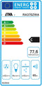 ETNA RA370ZWA - Vrijhangende afzuigkap - Recirculatie met afstandsbediening - Retro zwart