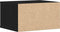vidaXL - Printerstandaard - Zwart - Eiken - 40x32x22,5 - cm - Geengineerd - Hout