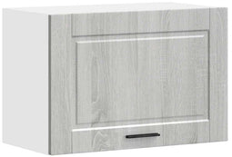 vidaXL - Keukenwandkast - Porto - bewerkt - hout - grijs - sonoma - eiken