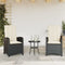 vidaXL - Tuinstoelen - 2 - st - verstelbaar - met - kussens - poly - rattan - zwart