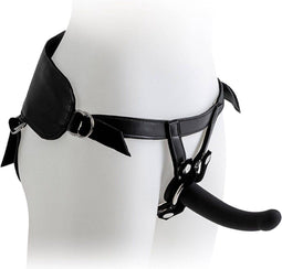 Virgite Strap-on Harnas met zwarte dildo - maat M