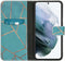 iMoshion Hoesje Geschikt voor Samsung Galaxy S21 Hoesje Met Pasjeshouder - iMoshion Design Softcase Bookcase - Meerkleurig / Blue Graphic