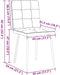 vidaXL - Eetkamerstoelen - 2 - st - fluweel - donkergrijs