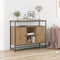 vidaXL - Sideboard - Artisan - Eiken - 100x35x80 - cm - Engineered - Wood - en - Staal
