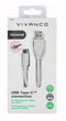 Vivanco DCVVUSBC20A12W - USB-kabel USB 2.0 USB-A naar USB-C - 1,2 m - Wit