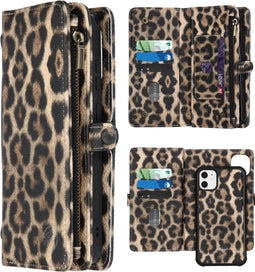 iMoshion Hoesje Geschikt voor iPhone 11 Hoesje Met Pasjeshouder - iMoshion 2-in-1 Wallet Bookcase design - Bruin / Brown Leopard