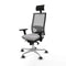 Bureaustoel met hoofdsteun Piqueras y Crespo 3D086G1 Lichtgrijs