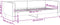 vidaXL - Slaapbank - 90x200 - cm - stof - zwart