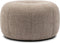 Riviera Maison Falcone Stool Bright Taupe - Polyester, Rubberhout - Bright Taupe - 72.0x72.0x44.0 cm