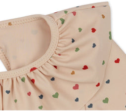 Konges Sløjd Manuca Frill badpak kind - Multiple hearts