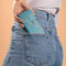 iMoshion Hoesje Geschikt voor iPhone 7 / 8 / SE (2020) / SE (2022) Hoesje Met Pasjeshouder - iMoshion Design Softcase Bookcase - Goud / Blauw / Blue Graphic