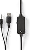 Nedis CSPR20020BK - 2.0 Stereo Speakerset - 18 Watt USB-voeding (1 set)