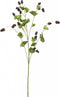 Fleurdirect Kunstbloem Raspberry Spray - Polyester - Zwart - 0 x 95 x 0 cm (BxHxD)